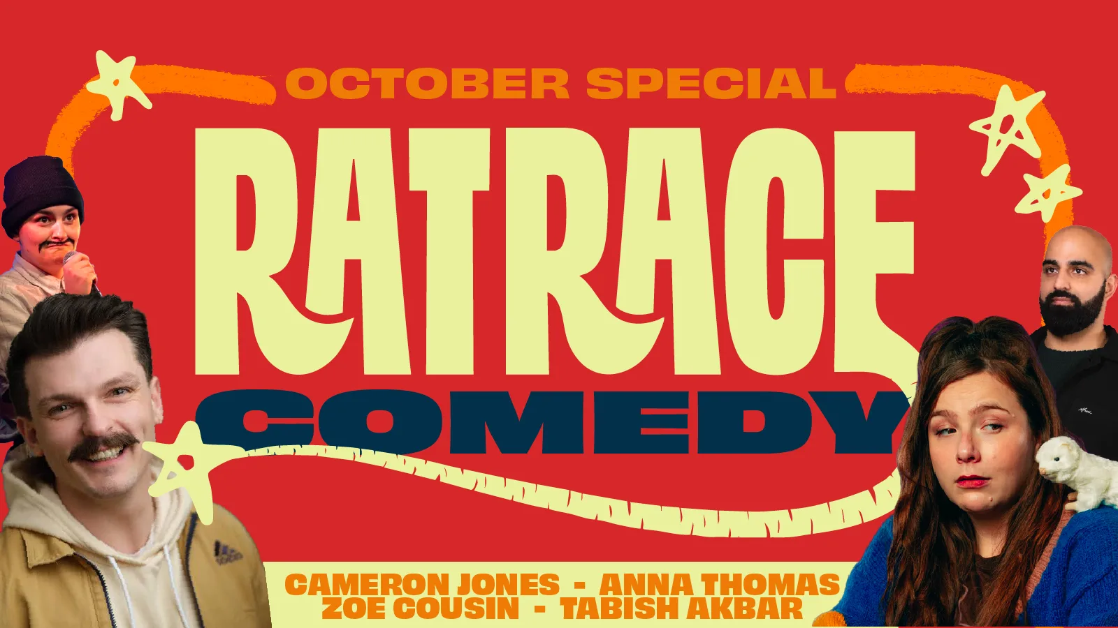 RAT RACE COMEDY - OCTOBER SPECIAL at Fairfield Social Club