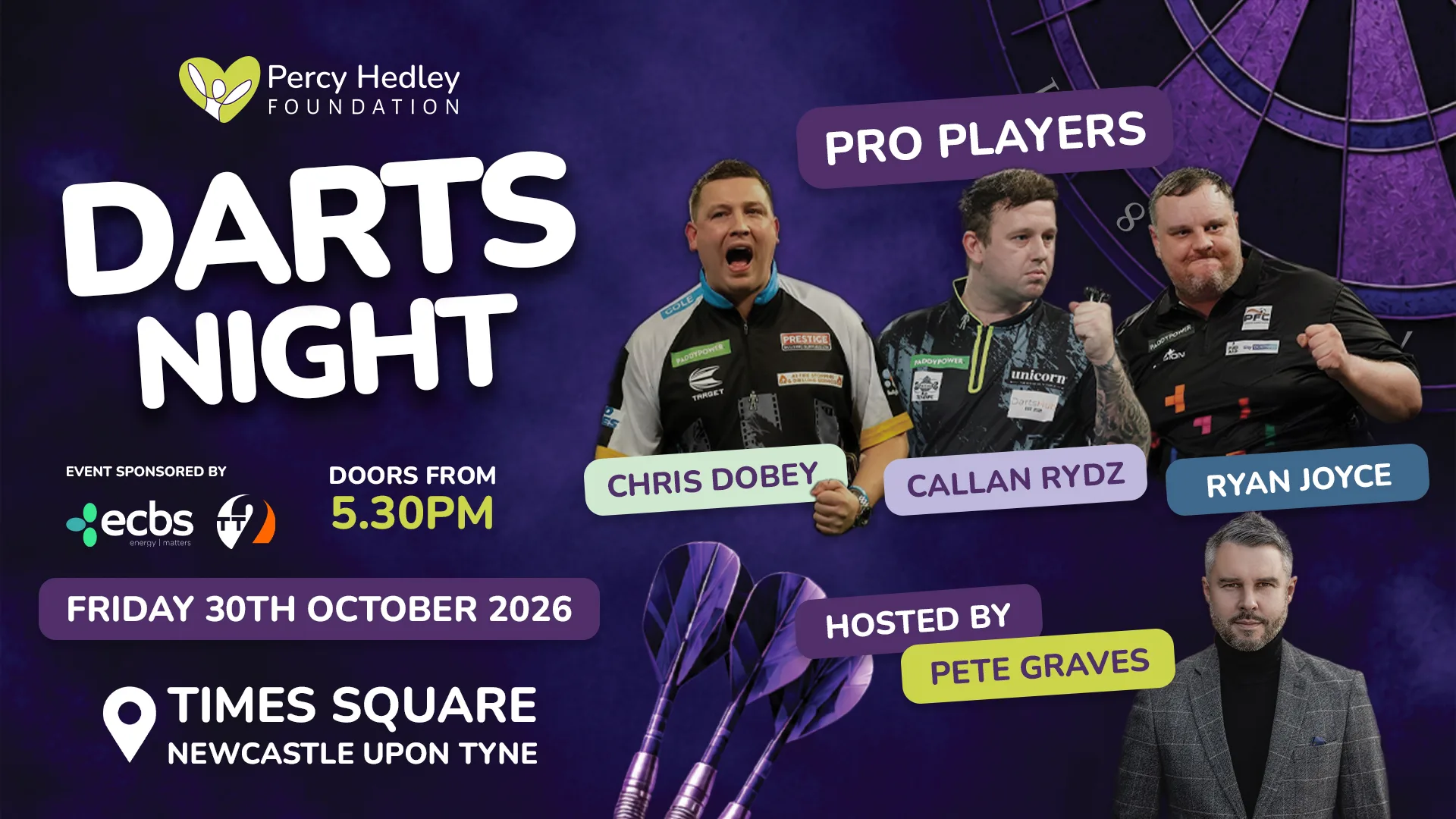 Percy Hedley Darts Night 2026! 🎯 Times Square - Newcastle at Times Square
