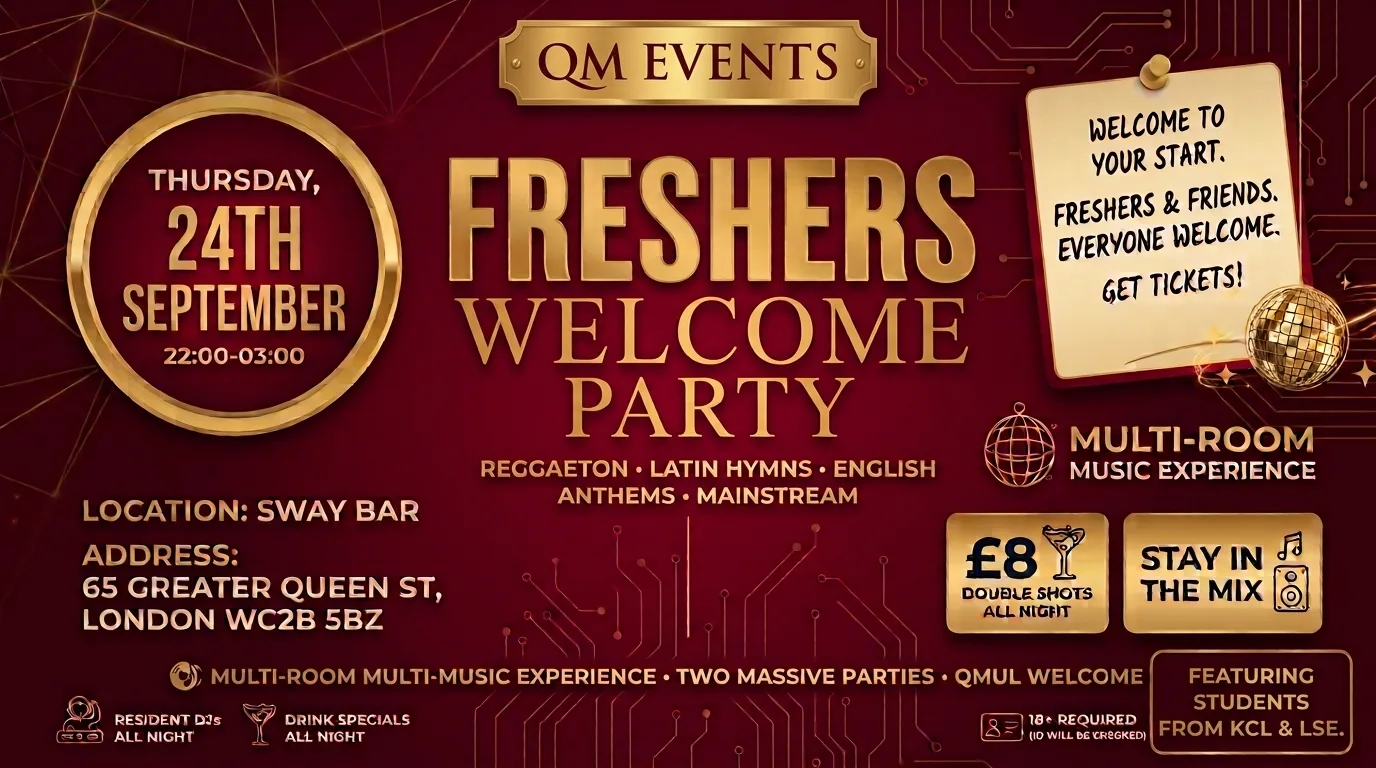 QM Freshers & Refreshers Welcome Party at Sway Bar
