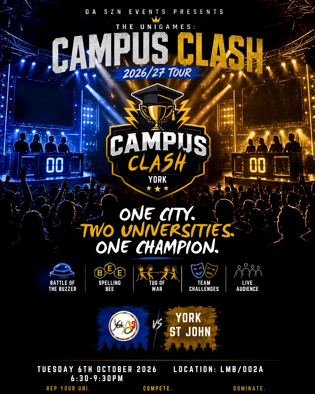 CAMPUS CLASH TOUR! THE BATTLE OF YORK! at University of York