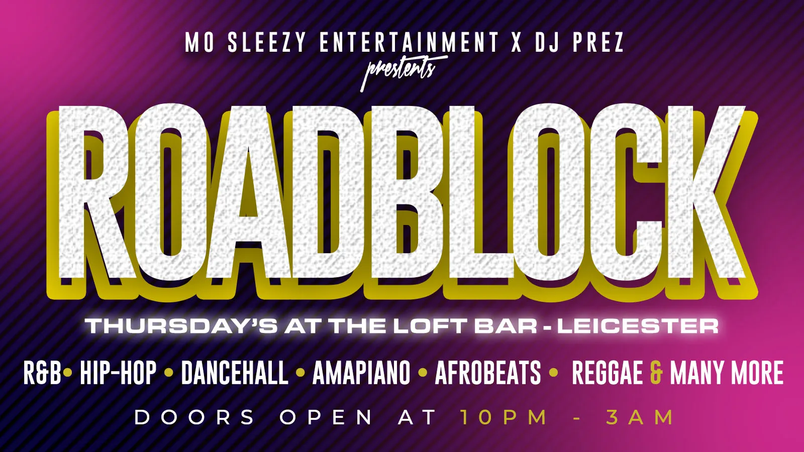 ROADBLOCKS THURSDAY'S