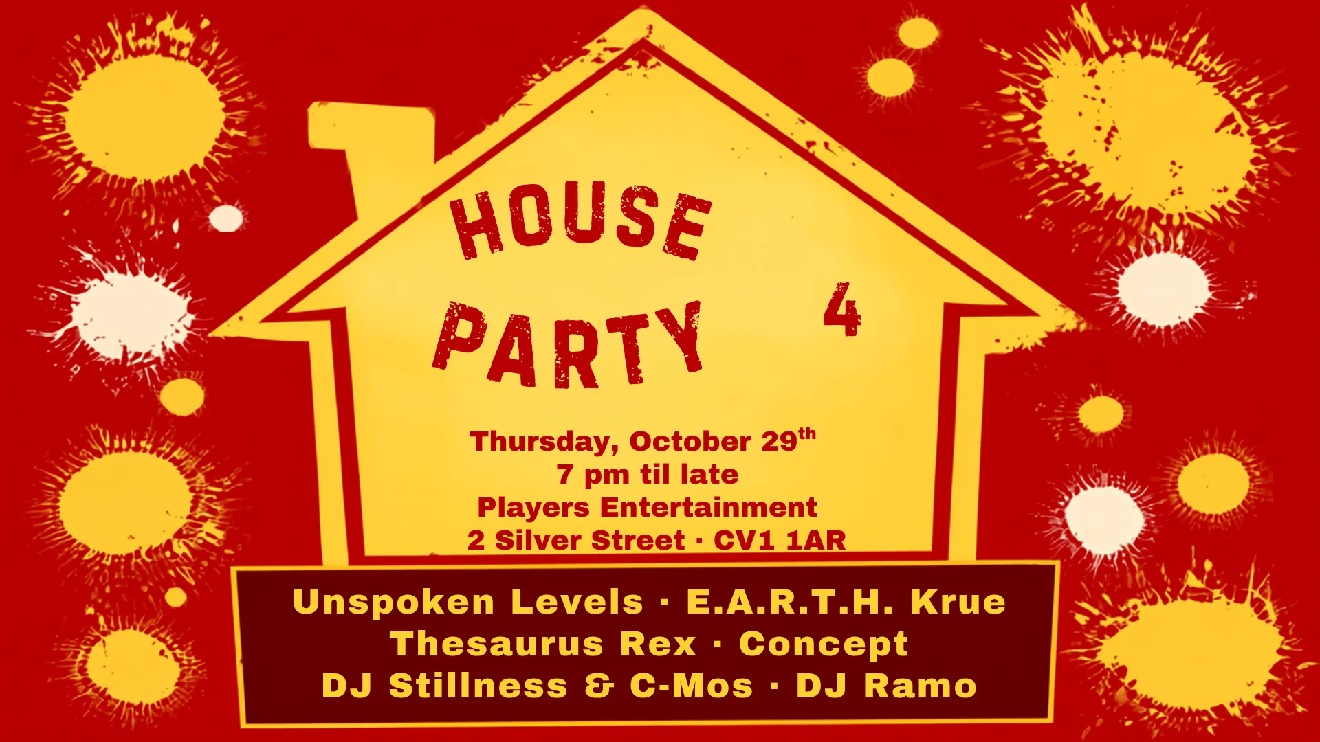 The Houseparty project - ¡FUEGO! - Spanish night at Players Party Rooms
