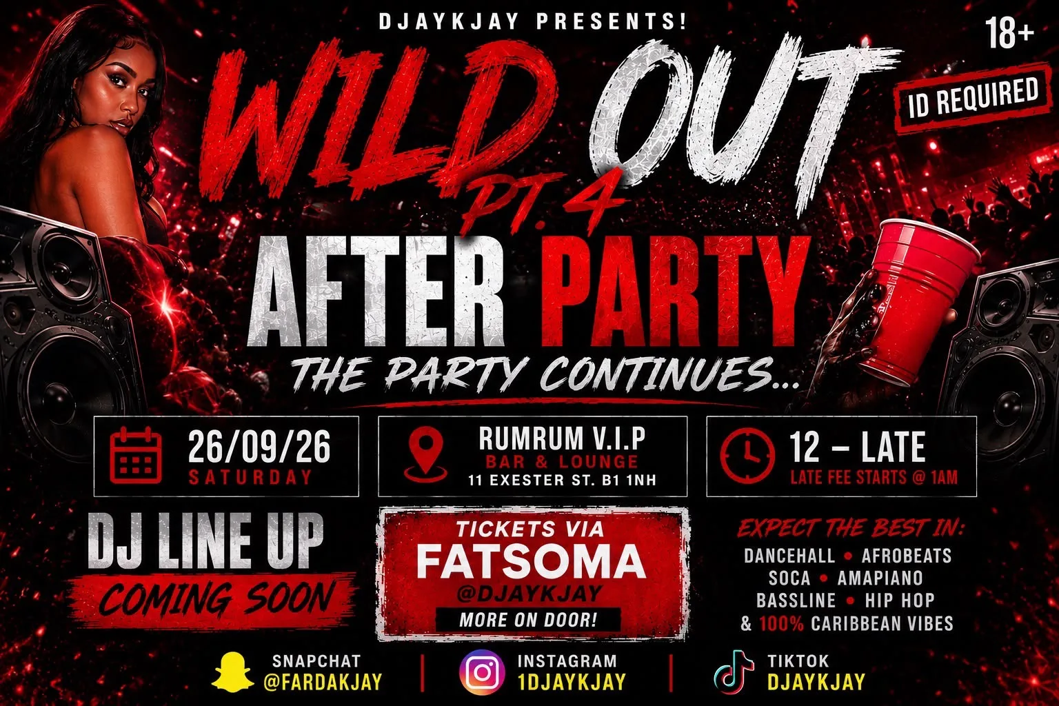 WILD OUT PT.4 AFTER PARTY 🤸🏾♂️ at RumRum VIP Bar & Lounge
