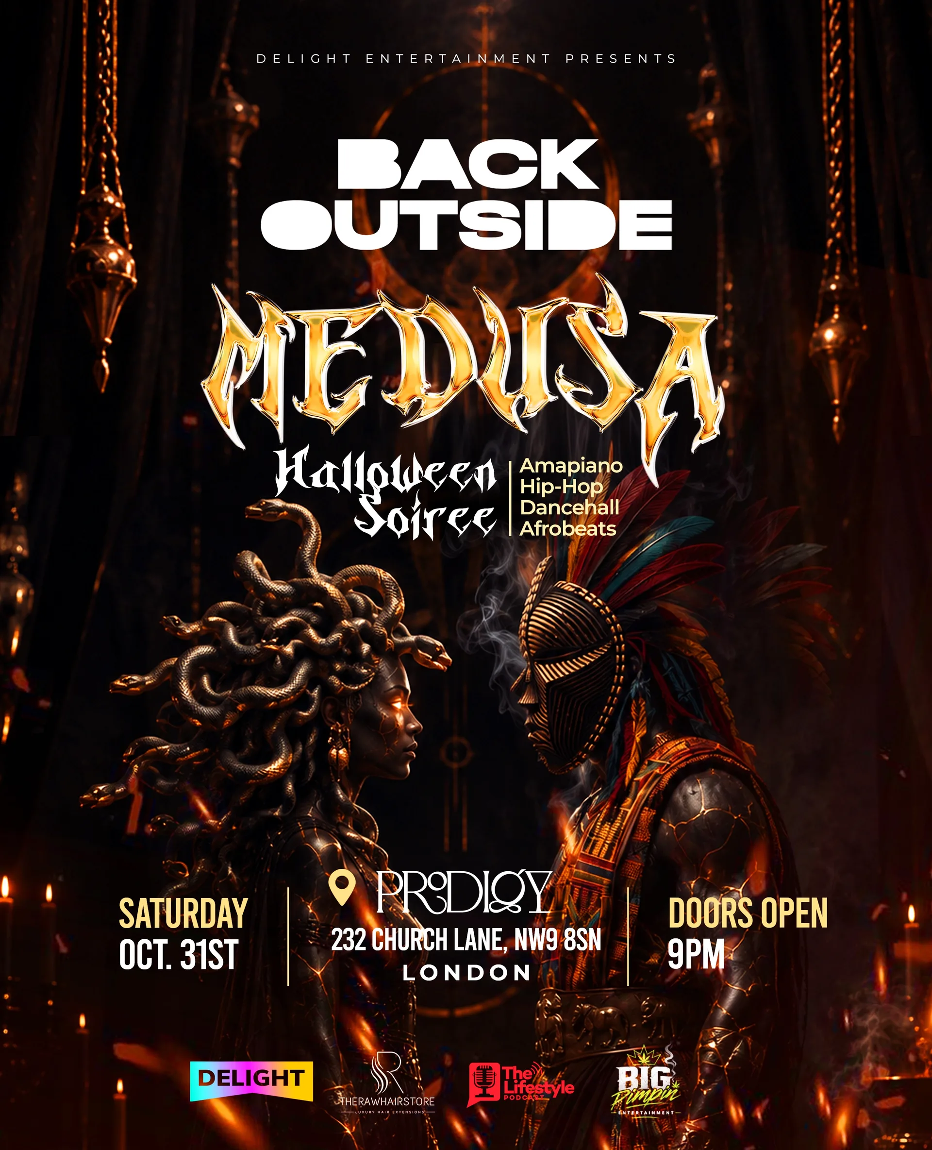 BackOutside - MEDUSA HALLOWEEN SOIRÉE at Prodigy Lounge