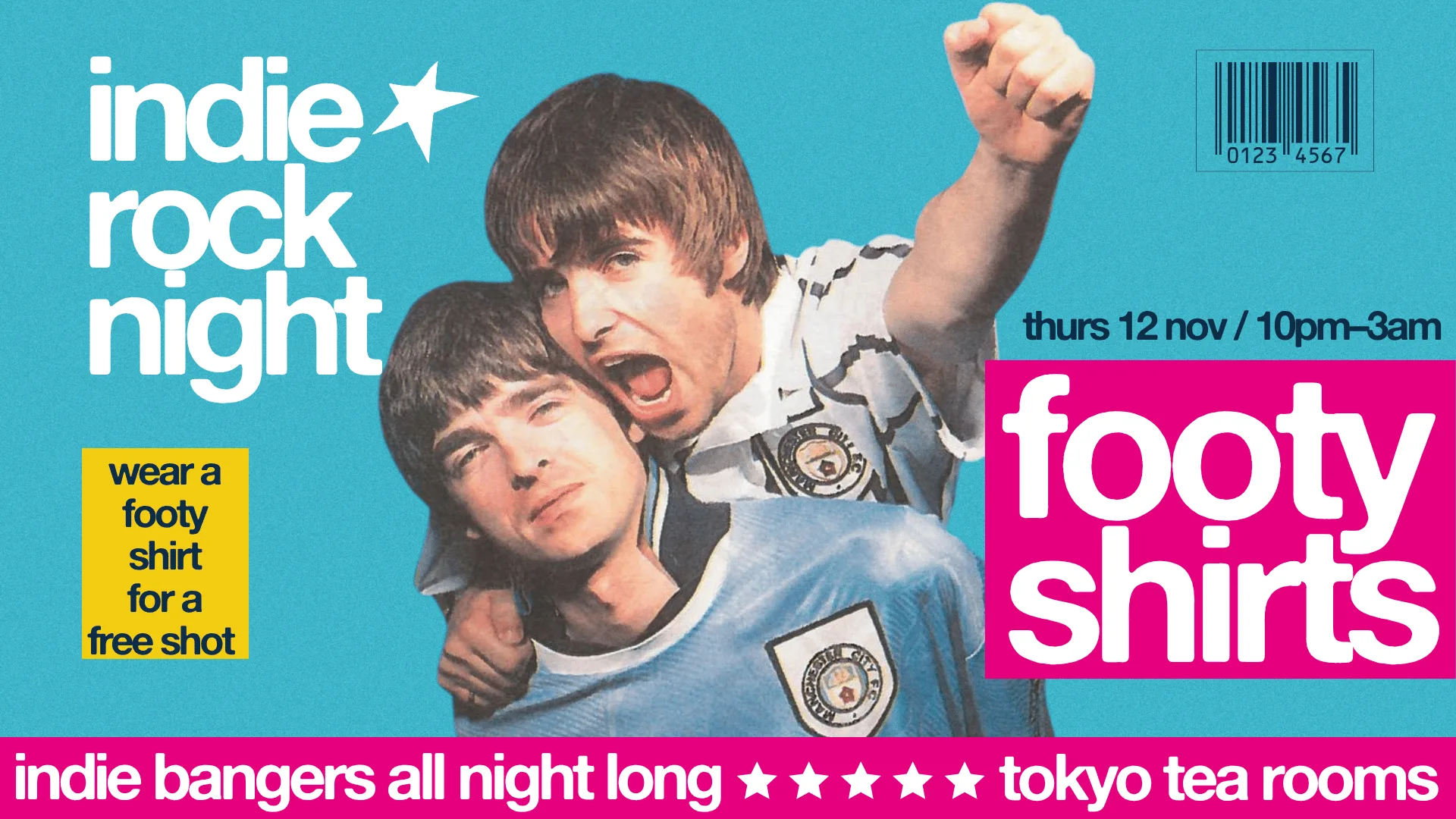 Indie Rock Night ∙ FOOTY SHIRTS at Tokyo Tea Rooms