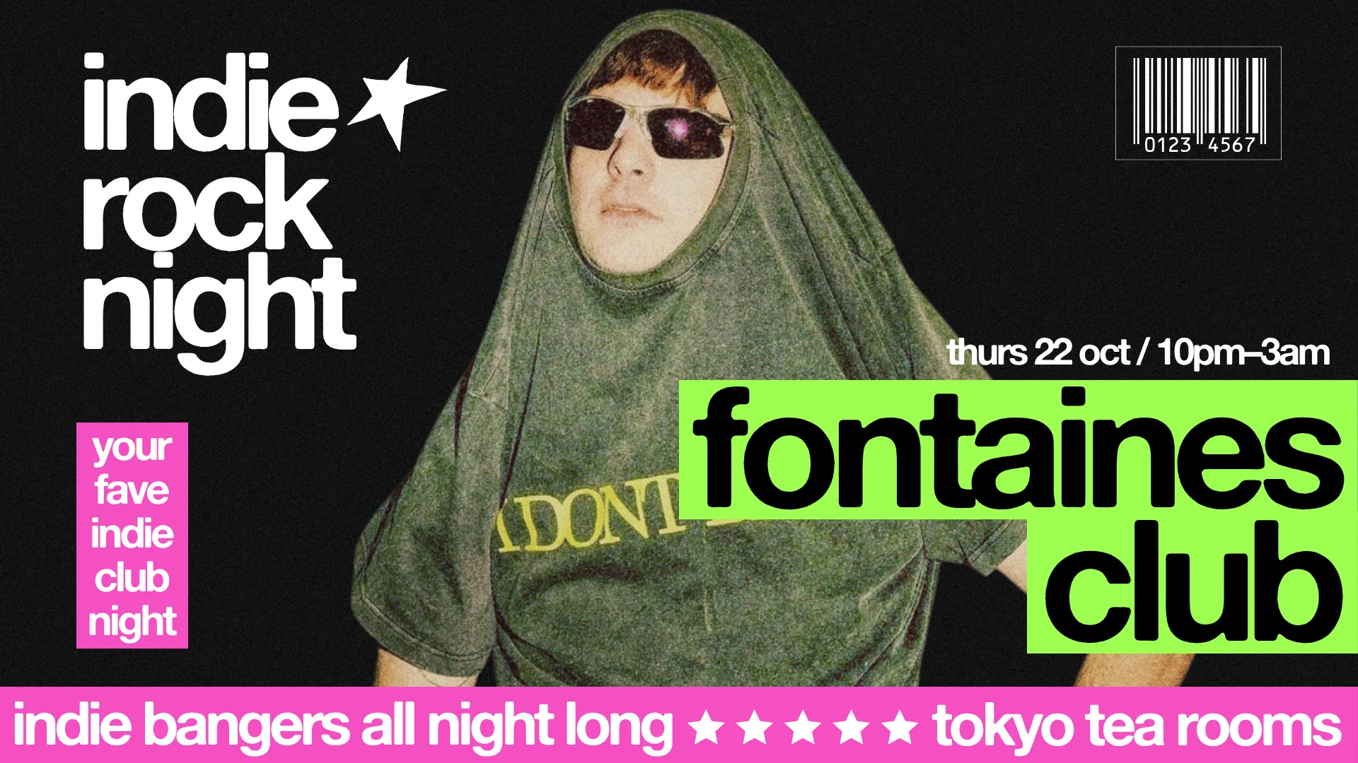 Indie Rock Night ∙ FONTAINES CLUB at Tokyo Tea Rooms