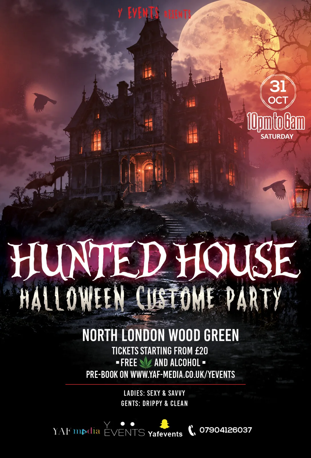 HAUNTED HOUSE PARTY (ALL INCLUSIVE)