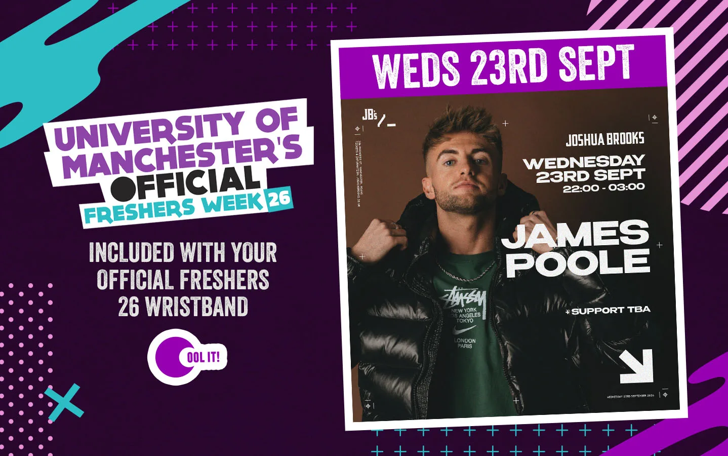 OFFICIAL UOM FRESHERS DAY 4 - EVENT 2: JAMES POOLE Live at Joshua Brooks