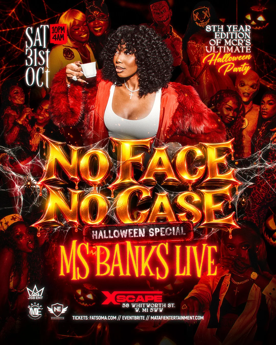 NO FACE NO CASE – MS BANKS LIVE - Halloween Special: 8th Year Edition
