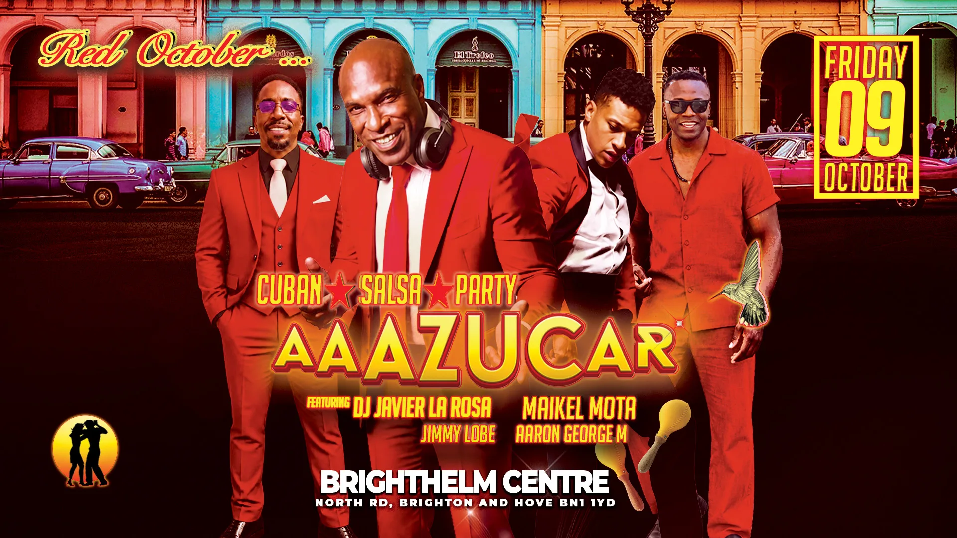 AAAZUCAR ⭐️ RED OCTOBER ⭐️ CUBAN SALSA PARTY