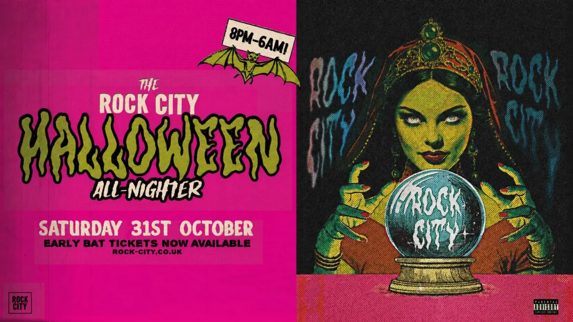 The Rock City Halloween All-Nighter 8PM-6AM - Nottingham's Biggest Halloween Party - 31/10/26
