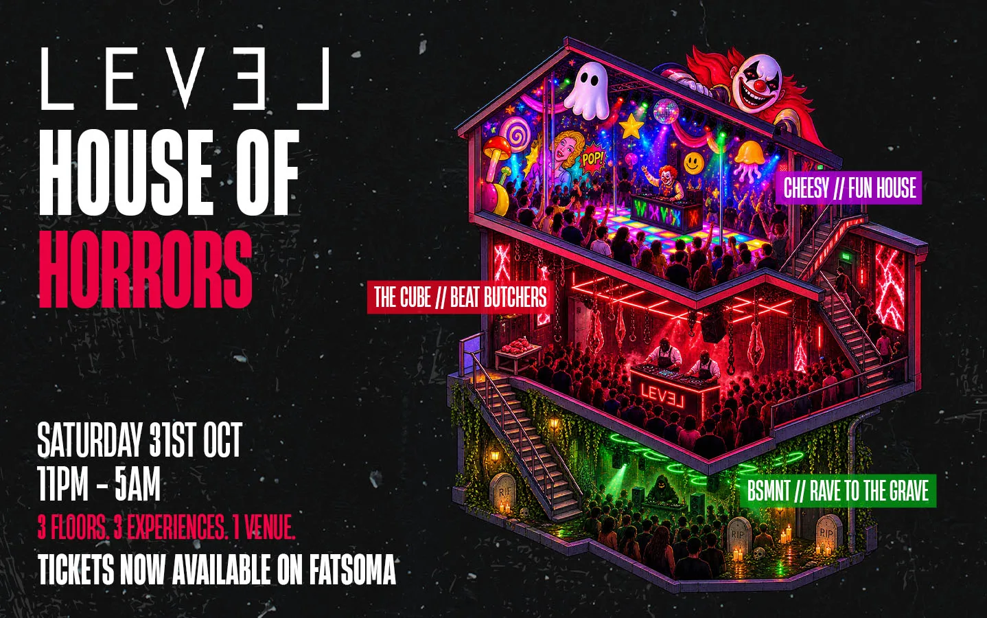 HALLOWEEN: HOUSE OF HORRORS☠️ @ Level Nightclub Bolton