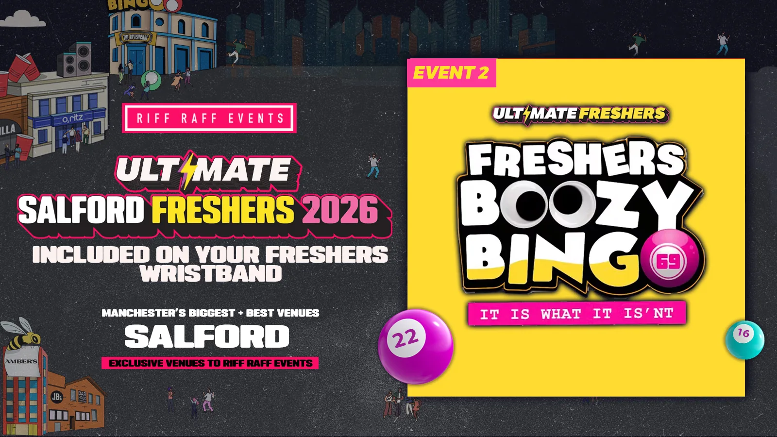 SALFORD FRESHERS EVENT 2: BOOZY BINGO @ THE GROSVENOR