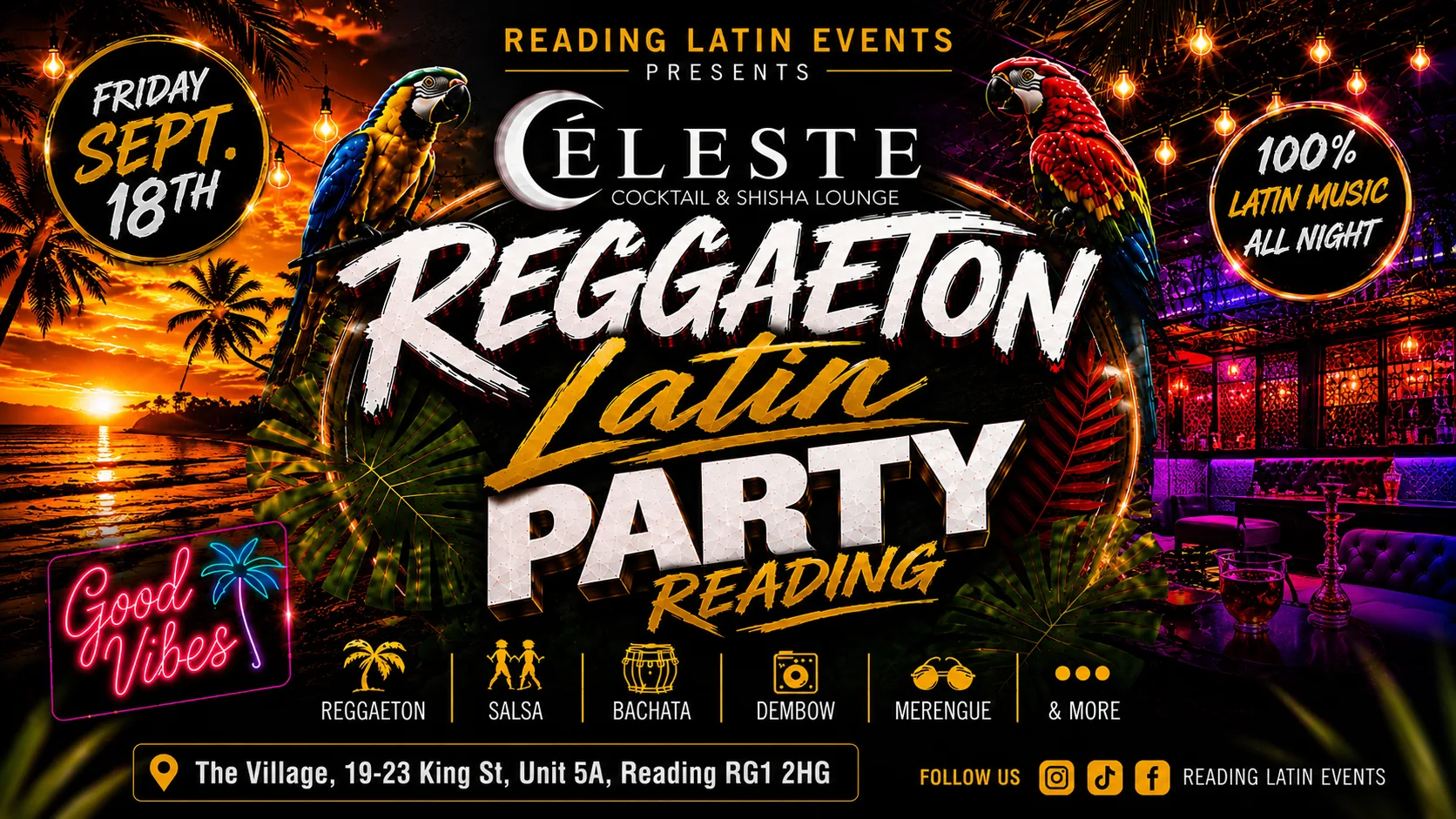 READING REGGAETON LATIN PARTY
