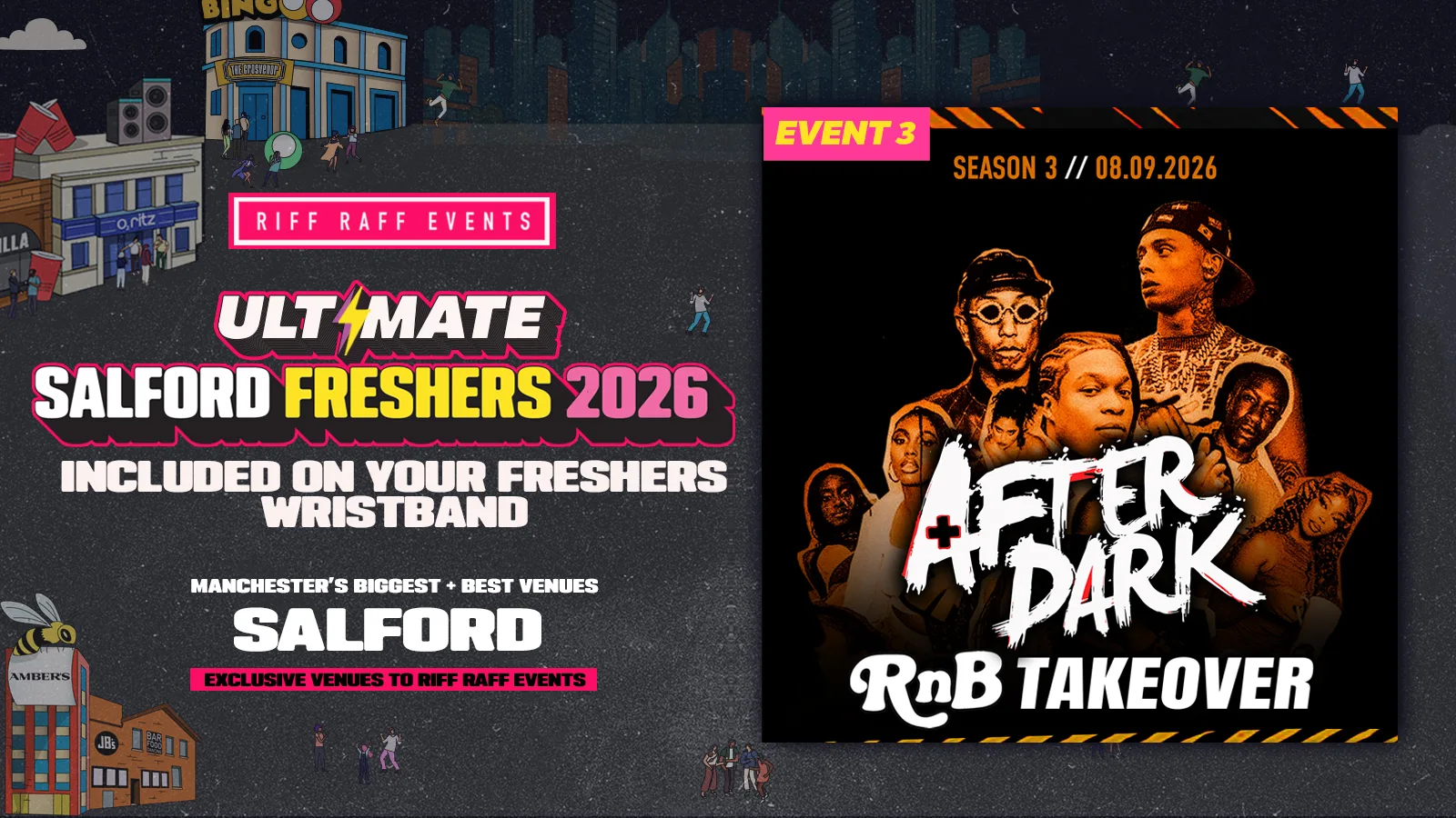 SALFORD FRESHERS EVENT 3: R'N'B AFTER DARK @ AMBERS - MANCHESTER'S BIGGEST TUESDAY EVENT at Amber's