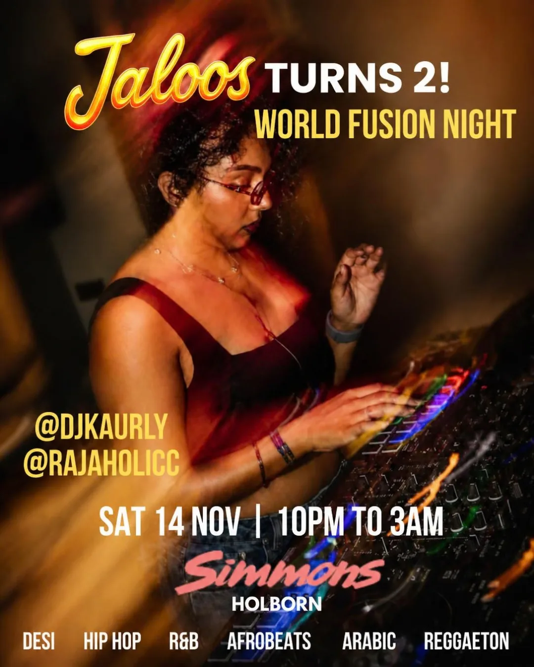 JALOOS TURNS 2 | World Fusion Party | Desi, Afrobeats, Hip-Hop, R&B, Reggaeton and more!