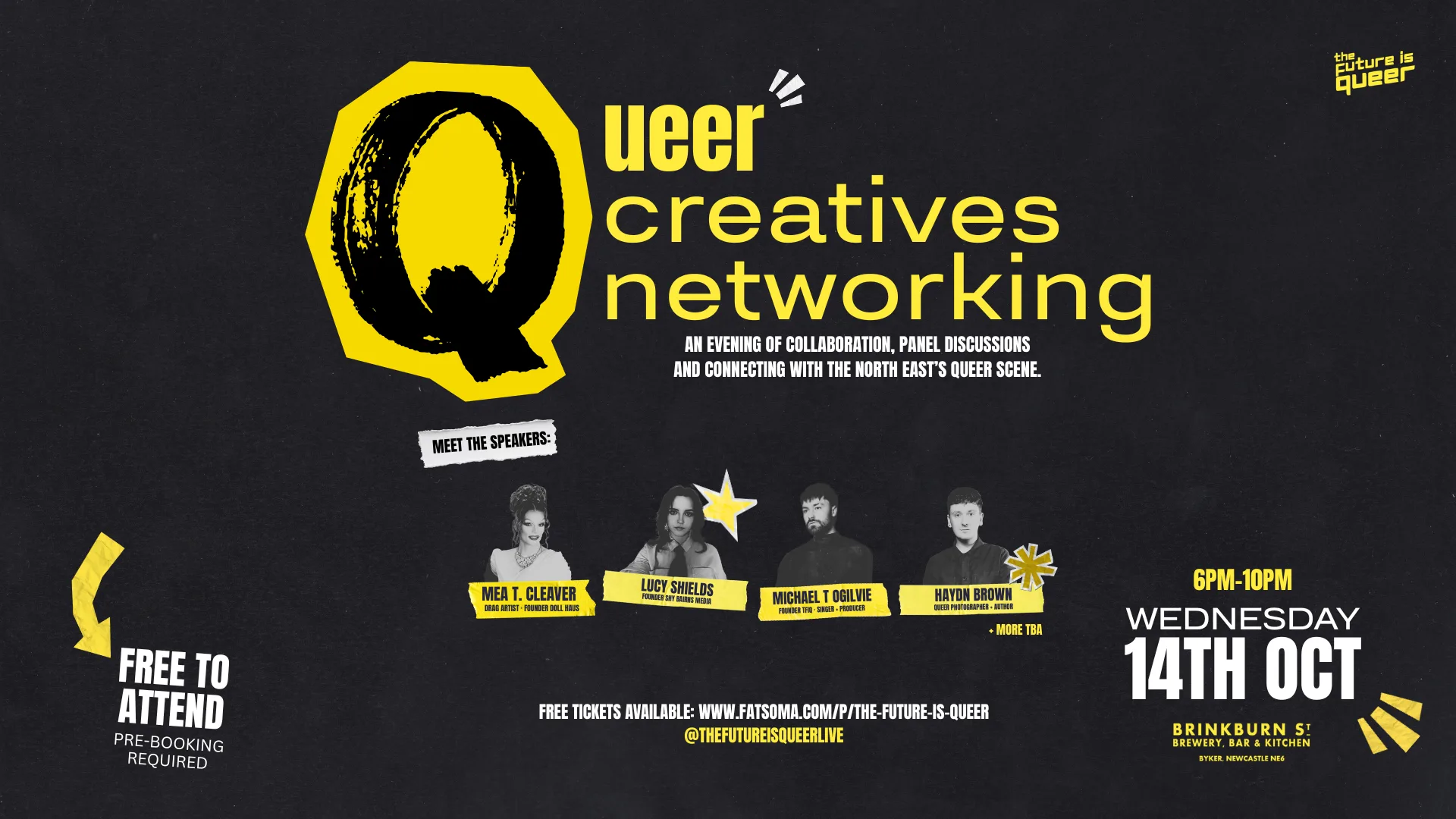 Queer Creative Networking - Newcastle at Brinkburn St Brewery, Bar & Kitchen