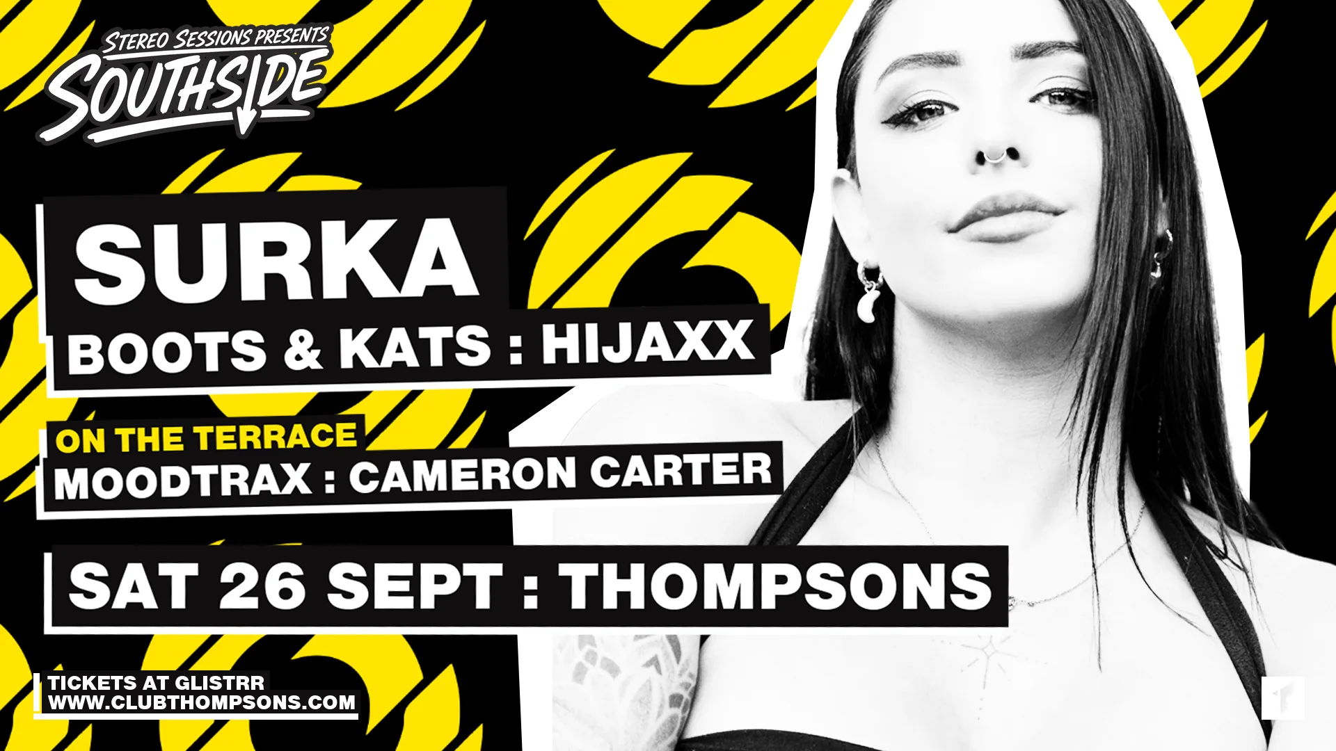 Stereo Sessions pres SURKA • Sat 26 Sept • Thompsons