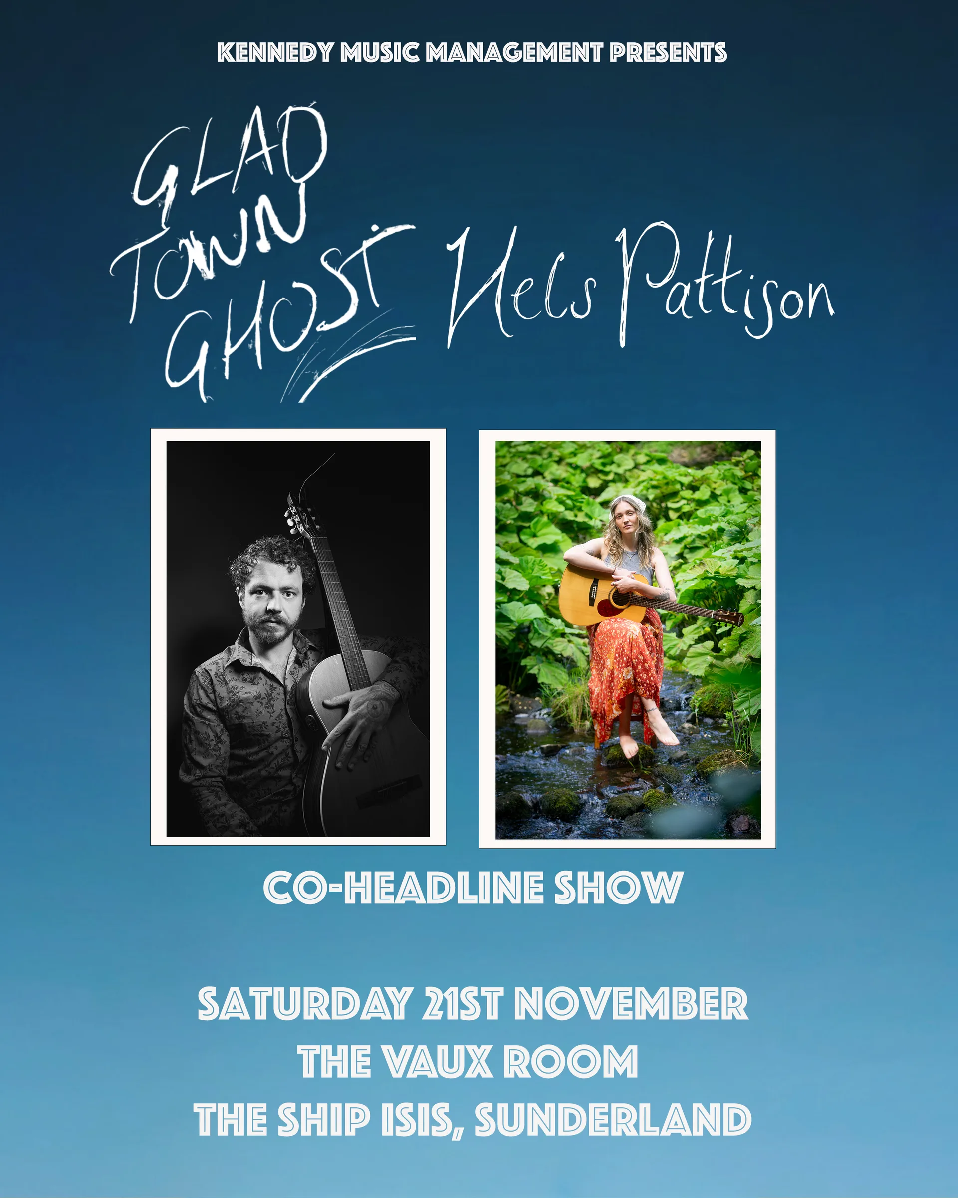 Glad Town Ghost & Hels Pattison (Co-Headline Show) - The Vaux Room at The Ship Isis, Sunderland