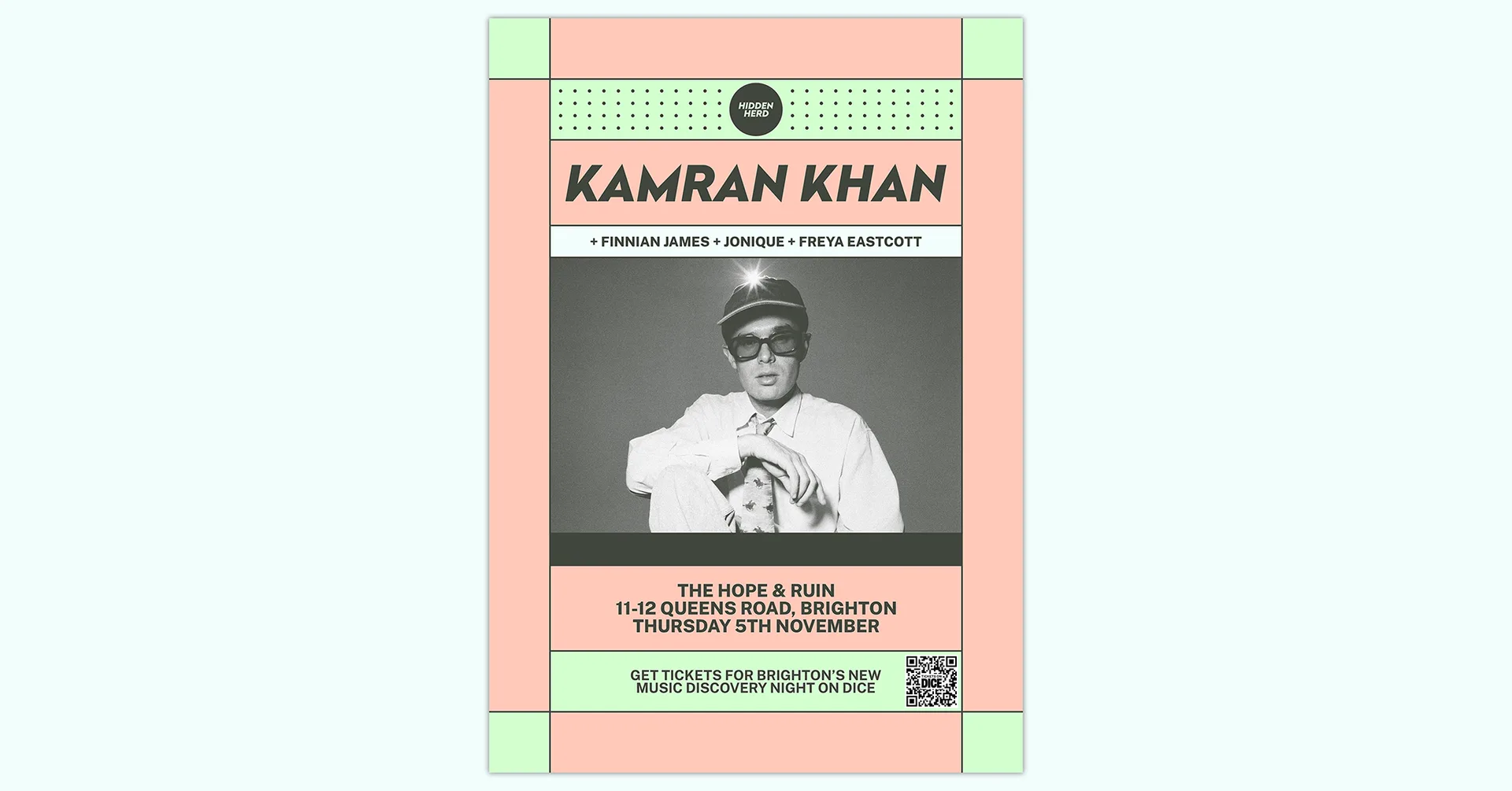 HH Presents: Kamran Khan + Finnian James + Jonique + Freya Eastcott