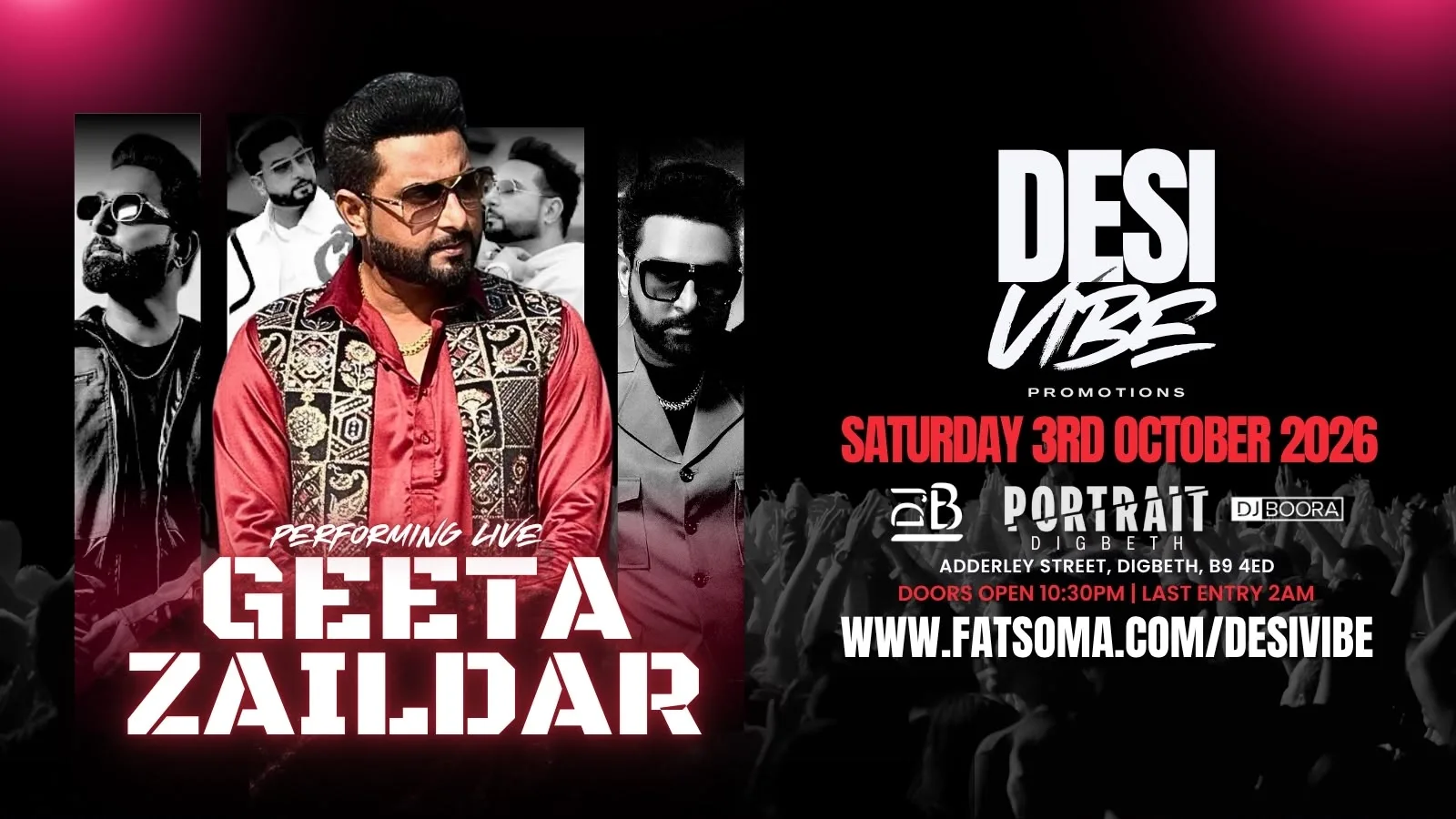 DESI VIBE - GEETA ZAILDAR LIVE at PORTRAIT DIGBETH