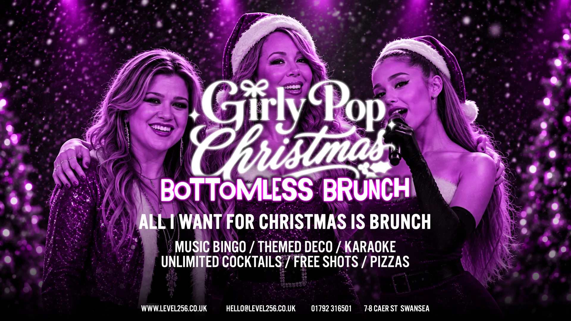 𝗚𝗶𝗿𝗹𝘆 𝗣𝗼𝗽 𝗖𝗵𝗿𝗶𝘀𝘁𝗺𝗮𝘀 | 𝗕𝗼𝘁𝘁𝗼𝗺𝗹𝗲𝘀𝘀 𝗕𝗿𝘂𝗻𝗰𝗵 🎄 at Level256 | Cocktail Bar
