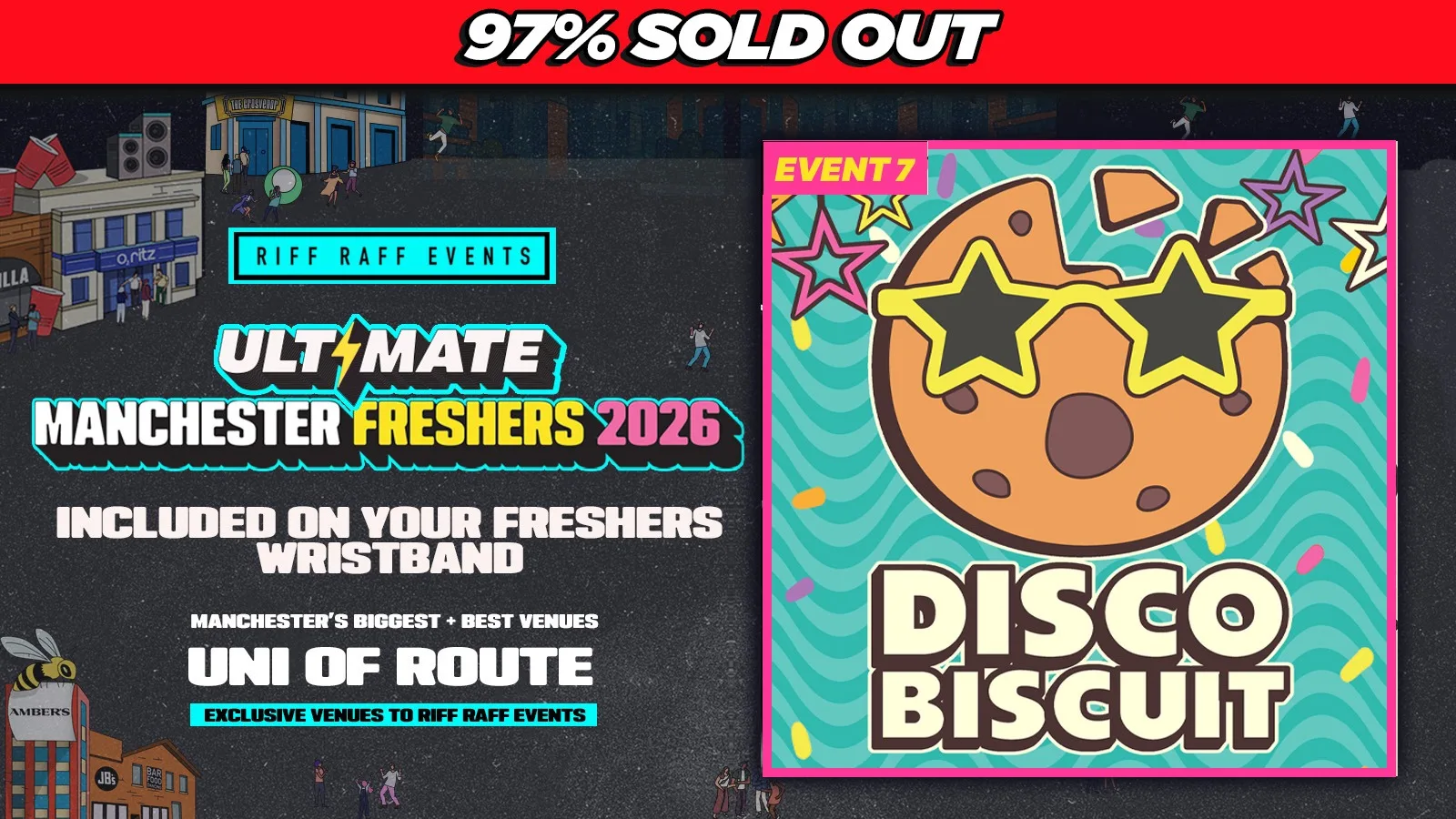DAY 5: RIFF RAFF ULTIMATE MMU FRESHERS : DISCO BISCUIT 🍪 🪩 @ AMBER'S at Amber's