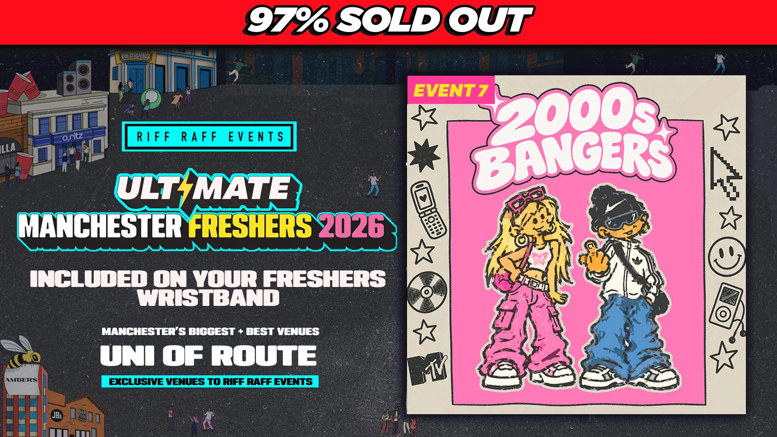 RIFF RAFF FRESHERS ULTIMATE EVENT 7 : 200's BANGERS 💥 @ DEAF INSTITUTE at The Deaf Institute