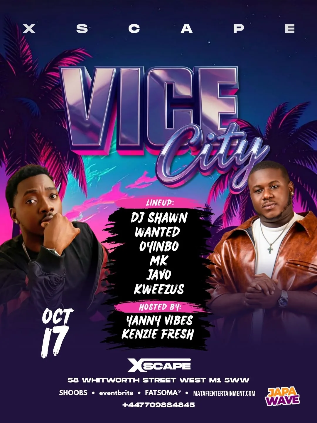 VICE CITY with DJ SHAWN & More - Afrobeats/HipHop/Amapiano/RnB/DanceHall at Xscape Manchester