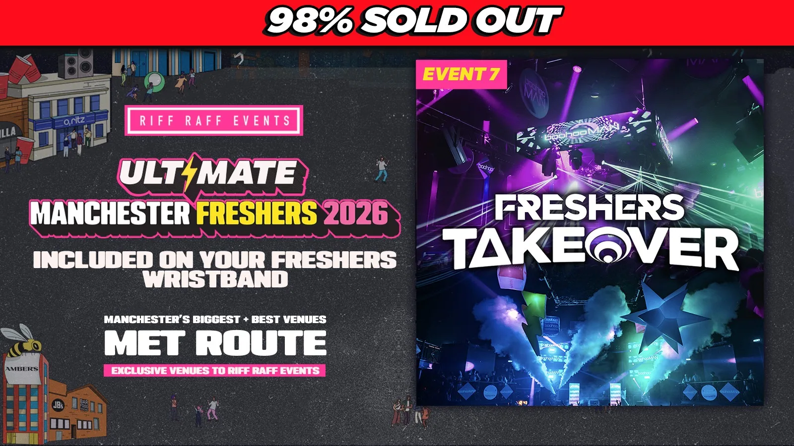 DAY 4: RIFF RAFF ULTIMATE MMU FRESHERS : FRESHERS TAKEOVER @ ⚡️ AMBERS