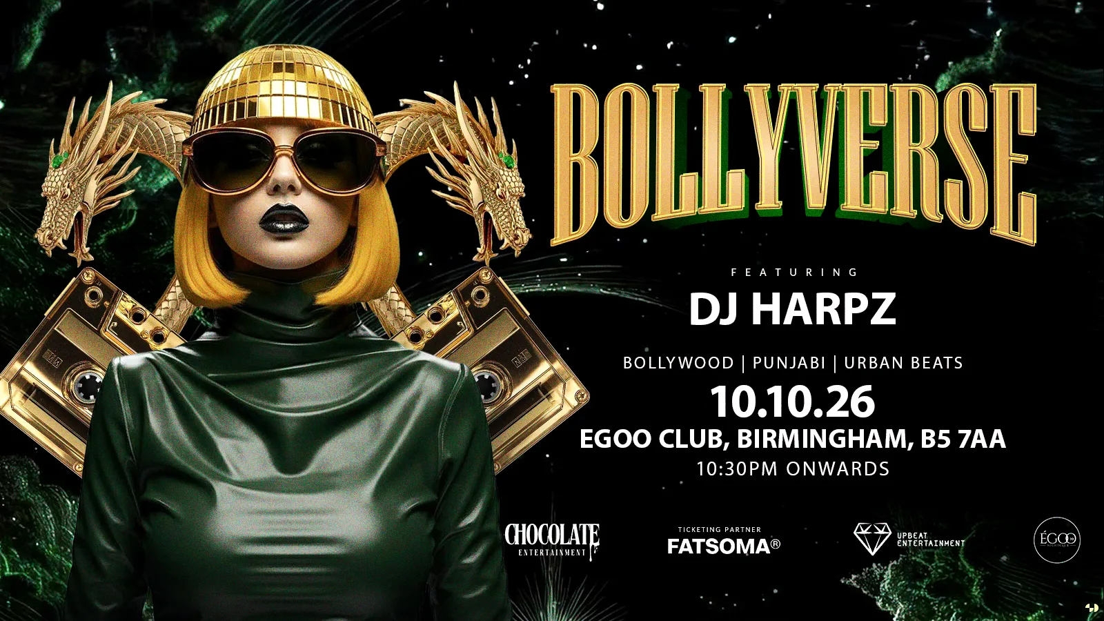 BOLLYVERSE - Bollywood/Punjabi Night in Birmingham - 10 October 2026 at Egoo Bar & Lounge - Exclusive Nighclub