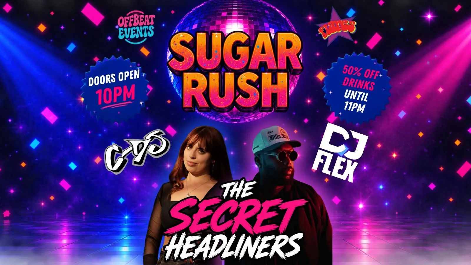 SUGAR RUSH - THE SECRET HEADLINERS - OFFICIAL YORK FRESHERS SPECIAL at Flares - York
