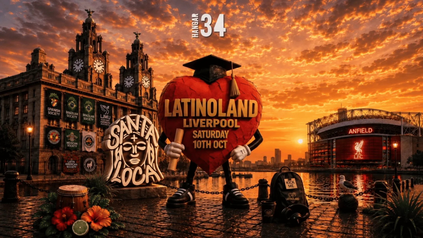 LATINOLAND X SANTA LOCA AT HANGAR34 - LIVERPOOL at Hangar 34
