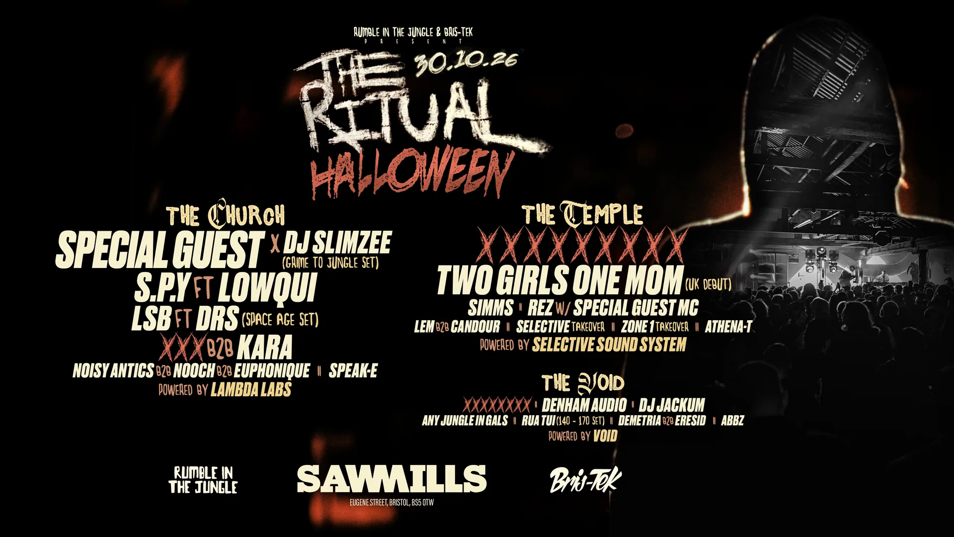 Rumble in the Jungle: THE RITUAL – Halloween Bristol at Sawmills