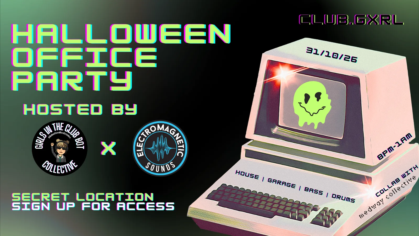 🎃 GICB X EMG: SECRET LOCATION HALLOWEEN OFFICE PARTY