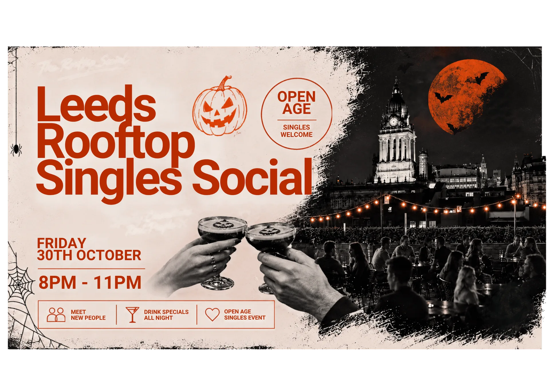 Leeds Rooftop Singles Hallloween Event | Meet Your BOO