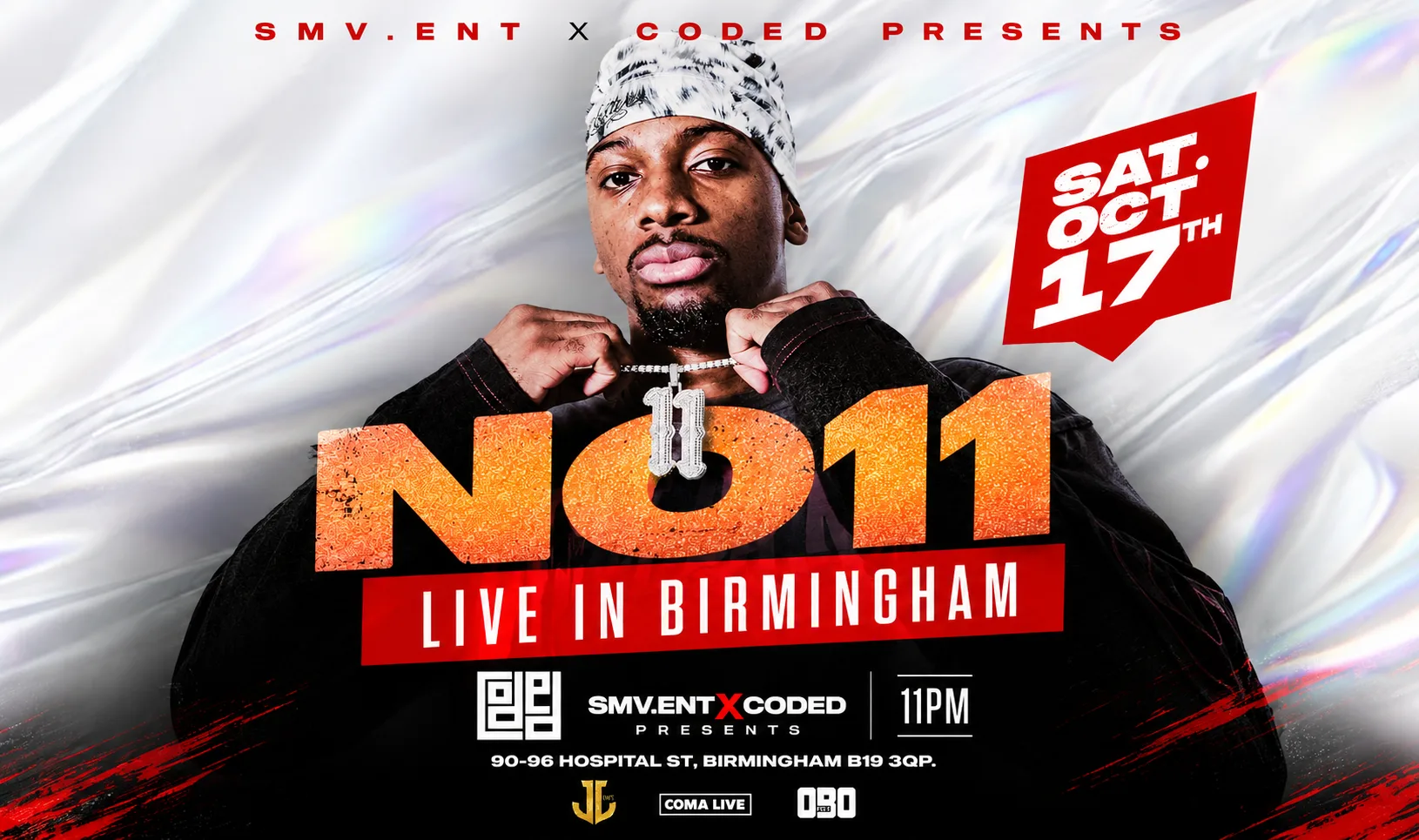 NO11 PERFORMING LIVE IN BIRMINGHAM AT CODED