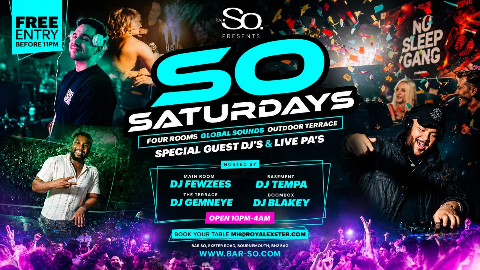 WE ARE SO SATURDAYS @ Bar So Bournemouth 23.01.27
