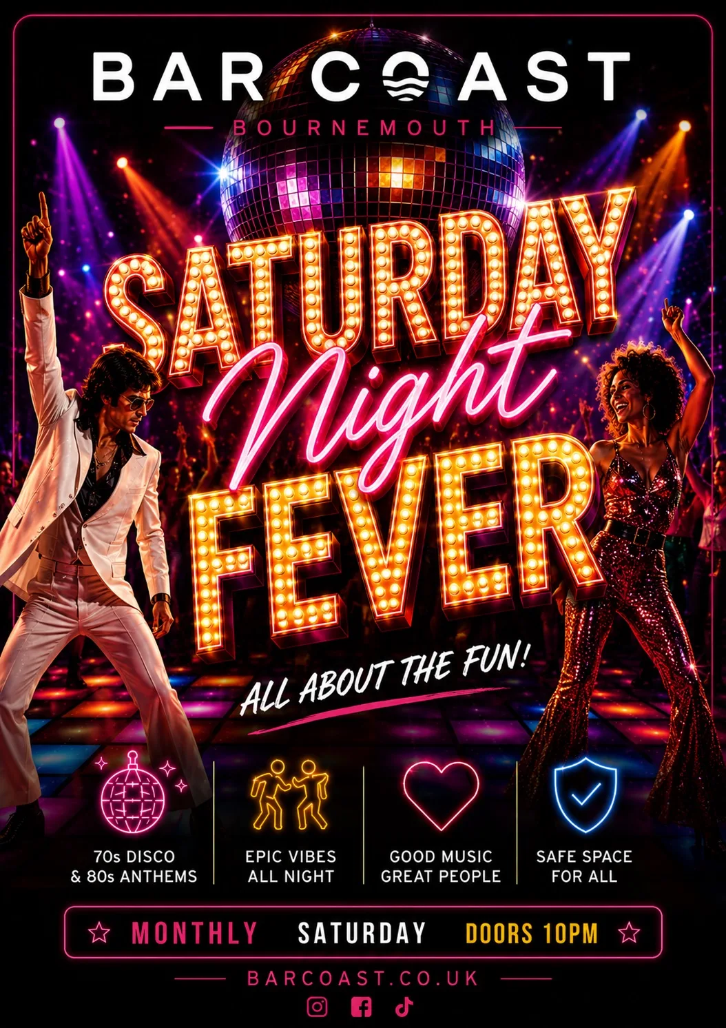 🪩 SATURDAY NIGHT FEVER — BAR COAST 🪩