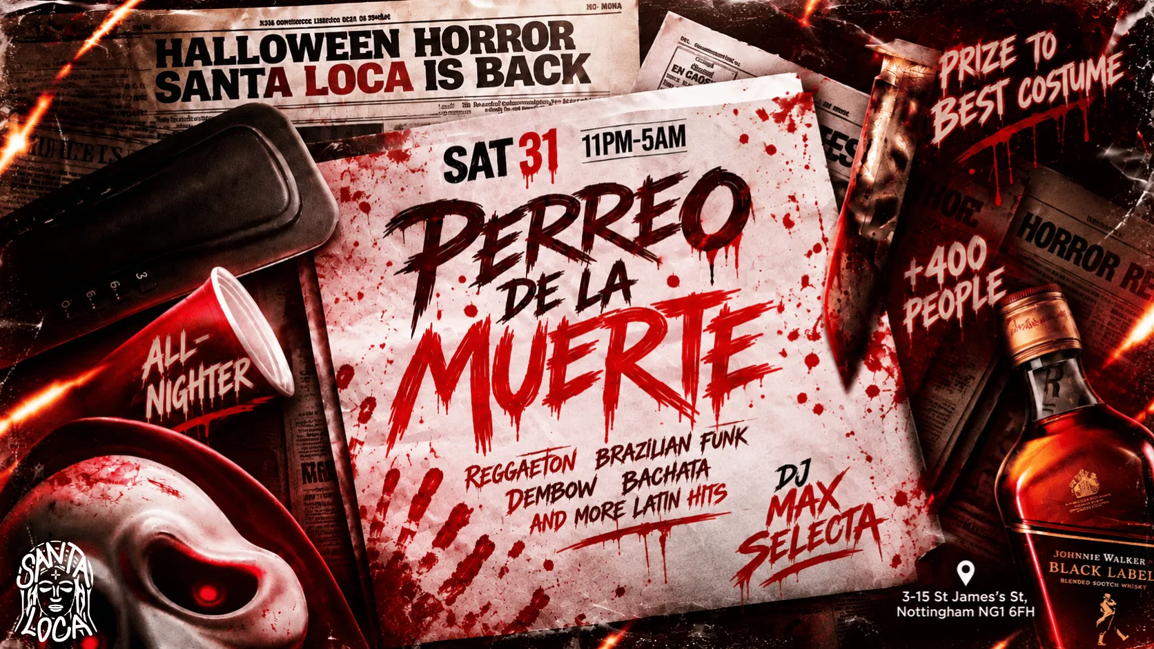 PERREO DE LA MUERTE 💀🩸- HALLOWEEN LATIN PARTY at ICON