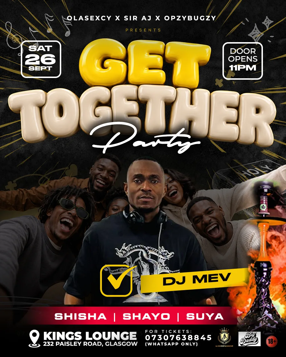 Sir AJ Entertainment GET TOGETHER PARTY