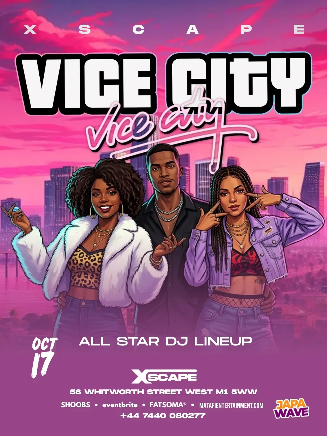 VICE CITY WITH DJ SHAWN & YANNI VIBES @XSCAPE MANCHESTER