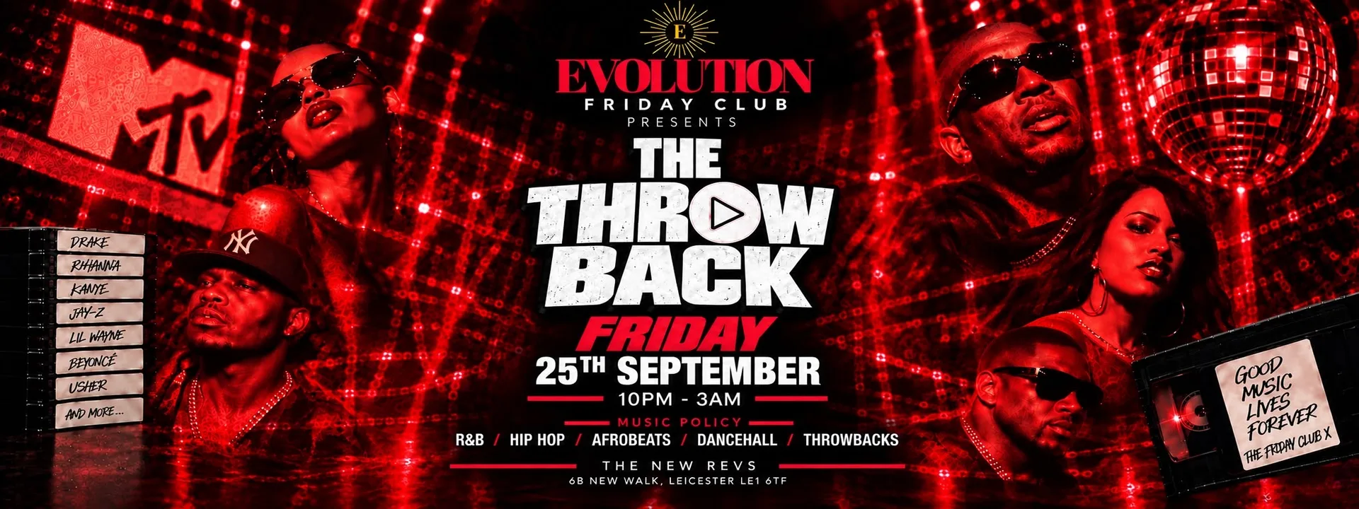 FRIDAY CLUB | THE THROWBACK | LEICESTER’S NEW WEEKLY FRIDAY | FORMER REVOLUTION BAR