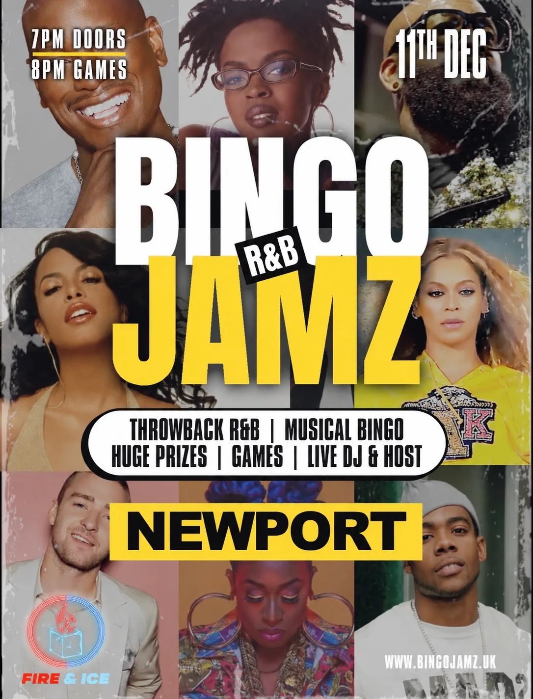 Bingo Jamz Newport | December 11th at Fire & Ice Newport