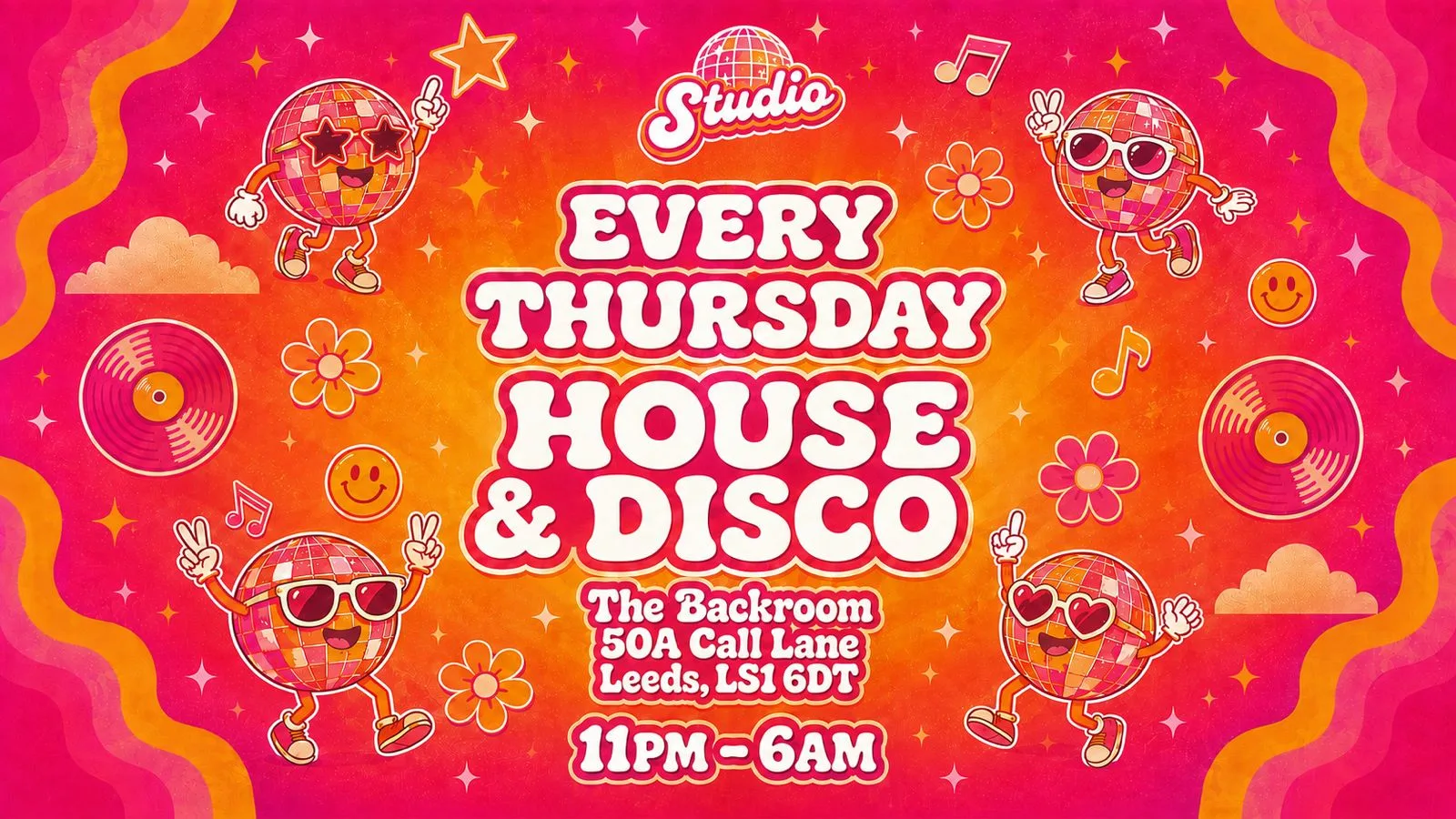 🪩💃 STUDIO THURSDAYS 💃🪩 HOUSE & DISCO | THE BACKROOM