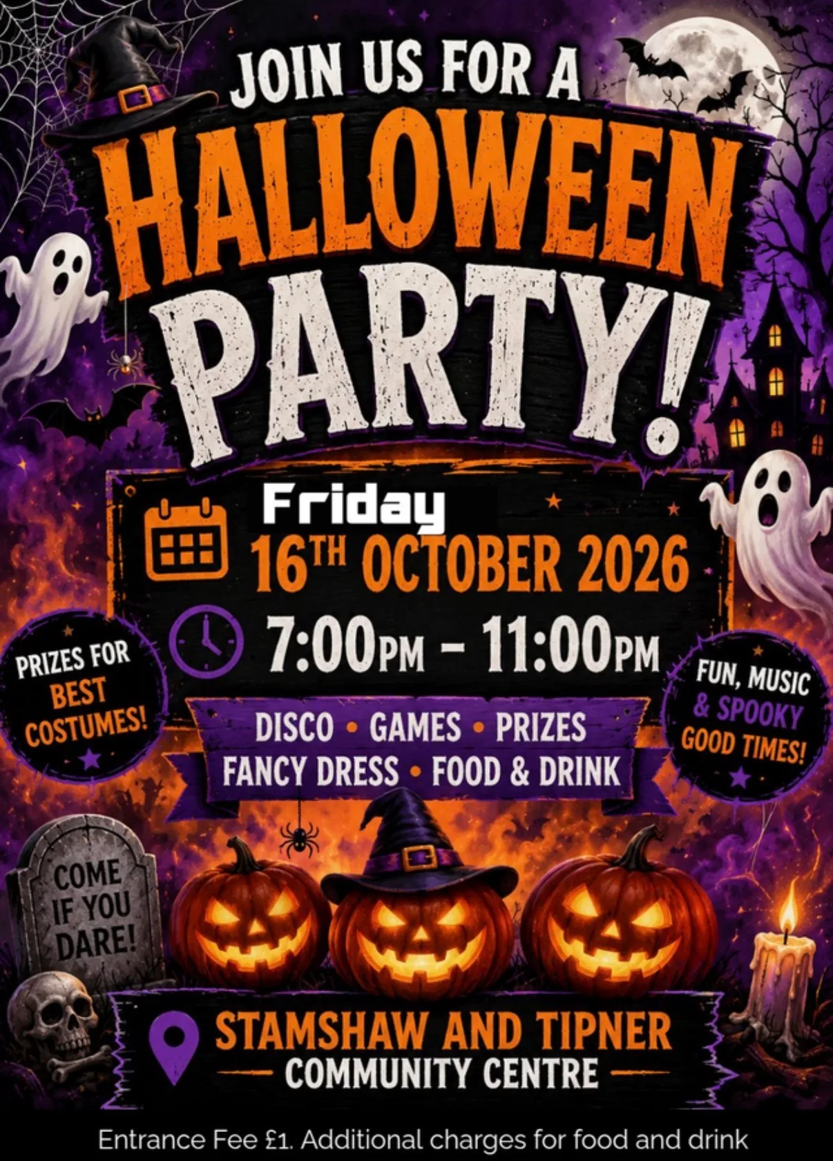 Halloween Party at Stamshaw and Tipner Community Centre