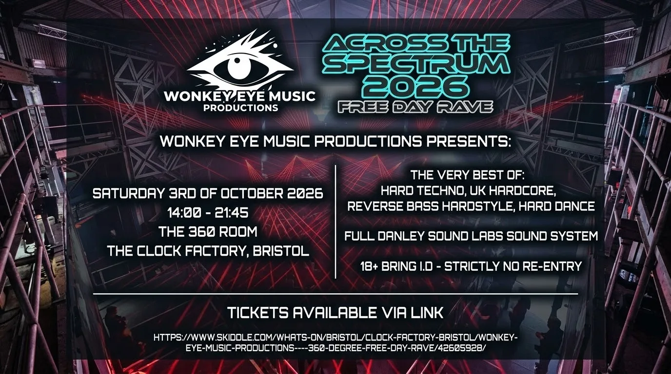 Wonkey Eye Music Productions: 360° Free Day Rave. at Clock Factory