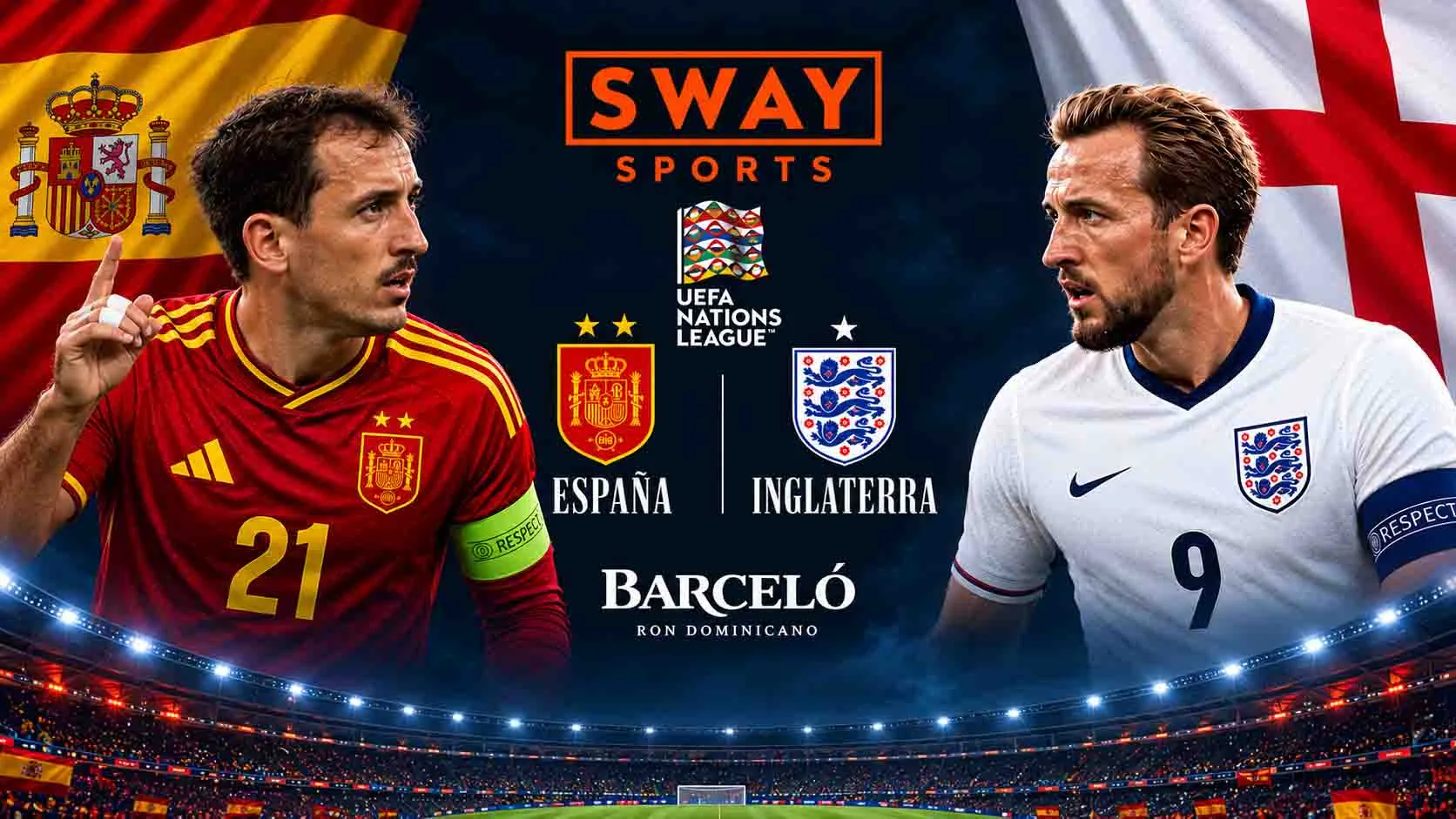 ESPAÑA 🆚 INGLATERRA  26 de Septiembre 🇪🇸⚽ LA CASA DE LA SELECCIÓN ESPAÑOLA EN LONDRES — SWAY SPORTS