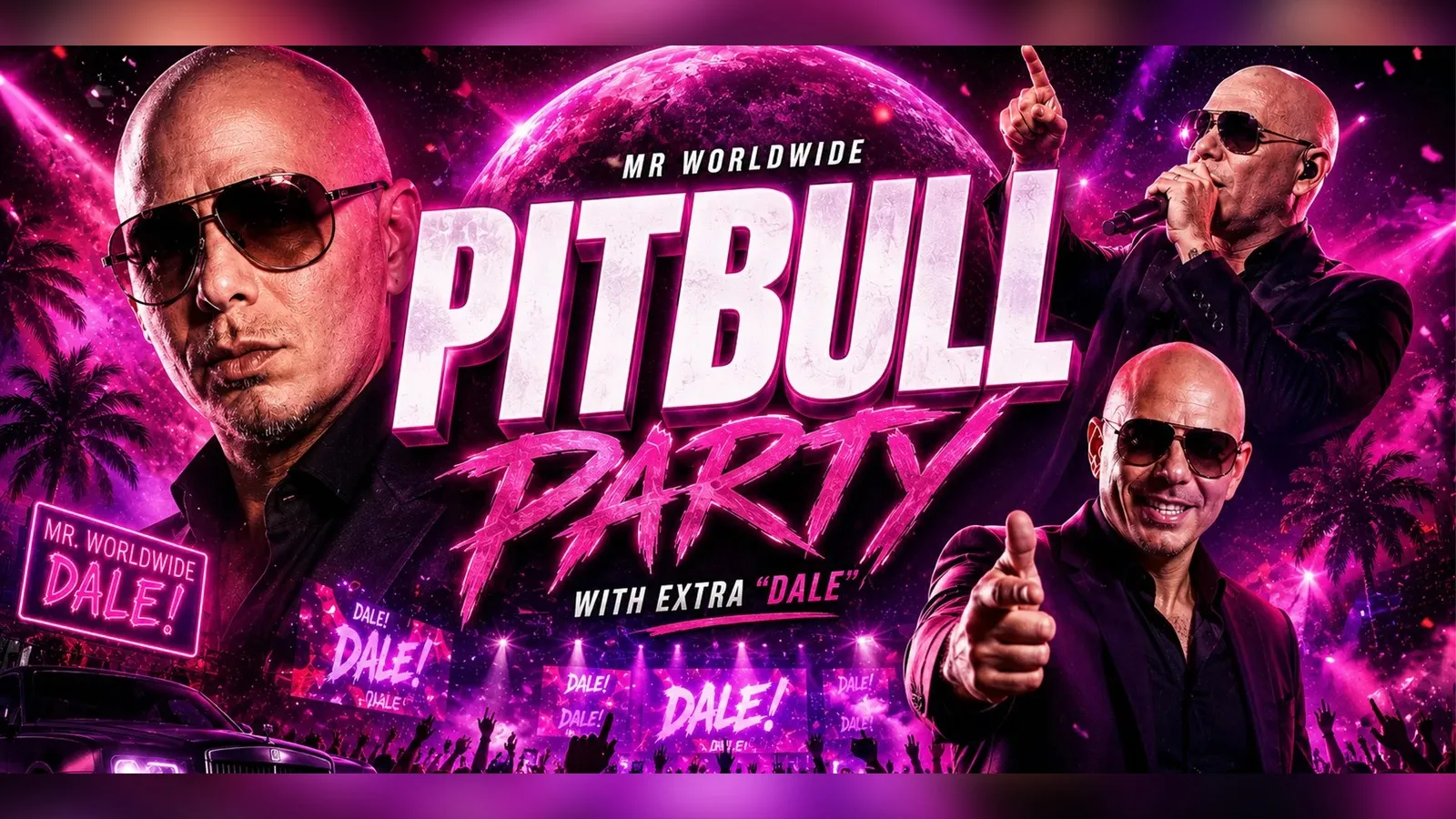 MR WORLDWIDE PITBULL PARTY 🌏🧑🏼🦲 BALD CAPS INC.. @ FLARES | TUESDAY 22nd SEPTEMBER at SOHO ROOMS | Newcastle
