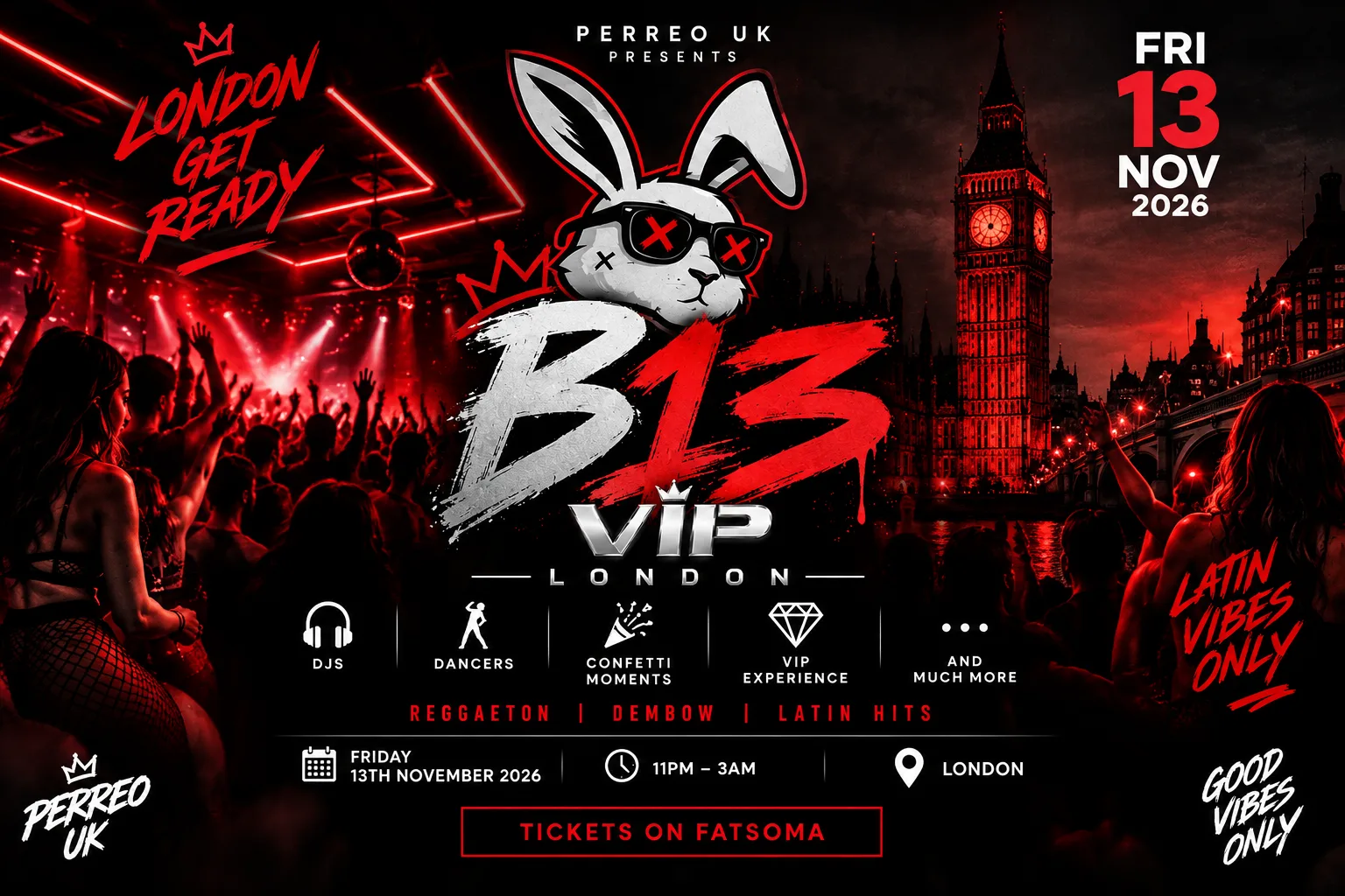 LONDON VIP B13 PERREO